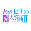 とあるピザの愛人究所Ⅱ（ハニラボ）