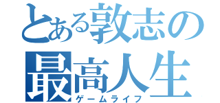 とある敦志の最高人生（ゲームライフ）