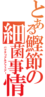 とある鰹節の細菌事情（バクテリアルアフェアー）