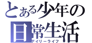 とある少年の日常生活（デイリーライフ）