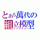 とある萬代の組立模型（プラモデル）