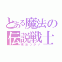 とある魔法の伝説戦士（魔法つかい）