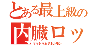 とある最上級の内臓ロック（マキシマムザホルモン）