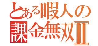 とある暇人の課金無双Ⅱ（）