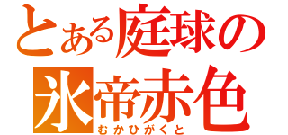 とある庭球の氷帝赤色（むかひがくと）