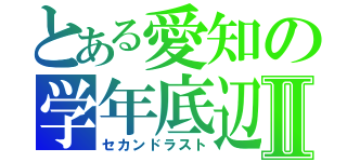 とある愛知の学年底辺Ⅱ（セカンドラスト）