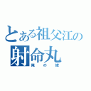 とある祖父江の射命丸（俺の嫁）