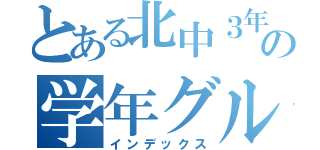 とある北中３年の学年グル（インデックス）