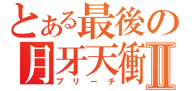 とある最後の月牙天衝Ⅱ（ブリーチ）