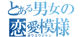 とある男女の恋愛模様（ボウコウジケン）