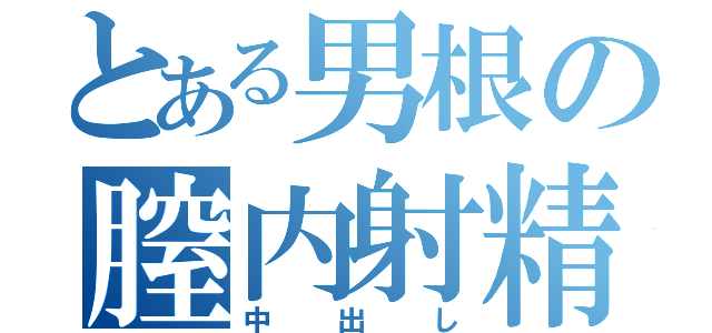 とある男根の膣内射精（中出し）