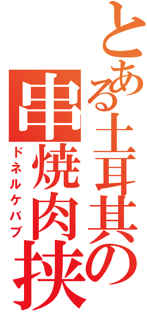 とある土耳其の串焼肉挟（ドネルケバブ）