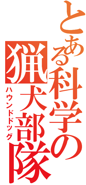 とある科学の猟犬部隊（ハウンドドッグ）