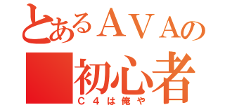 とあるＡＶＡの　初心者（Ｃ４は俺や）