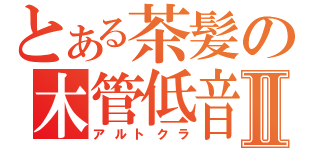 とある茶髪の木管低音Ⅱ（アルトクラ）