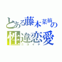 とある藤本菜摘の性違恋愛（ニコイチ）