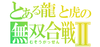 とある龍と虎の無双合戦Ⅱ（むそうがっせん）