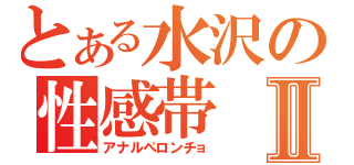 とある水沢の性感帯Ⅱ（アナルペロンチョ）