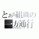 とある組織の一方通行（アクセラレータ）