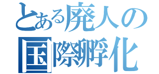 とある廃人の国際孵化（）