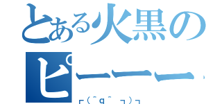 とある火黒のピーーー（┏（＾ｑ＾ ┓）┓）