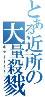 とある近所の大量殺戮Ⅱ（キャーー！！）