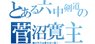 とある六中剣道部の菅沼寛主将（俺の竹刀は悪を切り裂く‼）