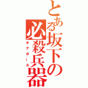 とある坂下の必殺兵器（オナホール）