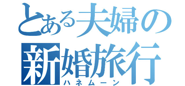 とある夫婦の新婚旅行（ハネムーン）