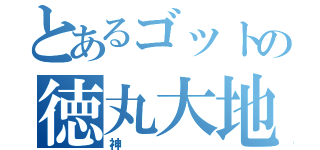 とあるゴットの徳丸大地（神）