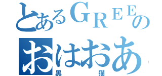 とあるＧＲＥＥのおはおあ（黒猫）