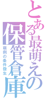 とある最萌えの保管倉庫（萌例の条件發生）