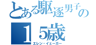 とある駆逐男子の１５歳（エレン・イェーガー）