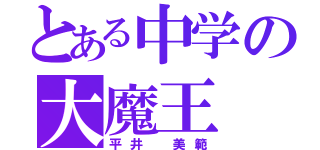 とある中学の大魔王（平井 美範）