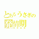 とあるうさぎの発情期（藍原延珠）