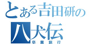 とある吉田研の八犬伝（卒業旅行）