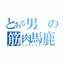 とある男の筋肉馬鹿（インデックス）