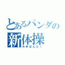 とあるパンダの新体操（みゆぱんだ！）