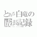 とある白竜の成長記録（ｂｙ ○○○○千葉村）