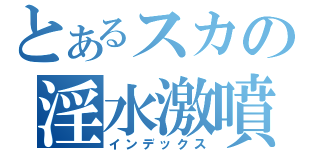 とあるスカの淫水激噴（インデックス）