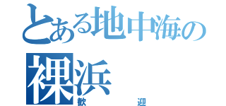 とある地中海の裸浜（歓迎）