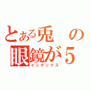 とある兎の眼鏡が５つ（インデックス）