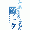 とある引きこもりのツイッター（俺様天才☆）