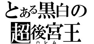 とある黒白の超後宮王（ ハ レ ム ）