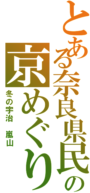 とある奈良県民の京めぐり（冬の宇治　嵐山）