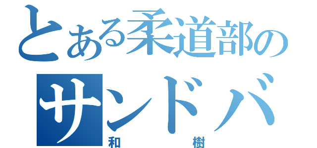 とある柔道部のサンドバック（和樹）