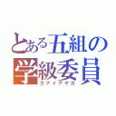 とある五組の学級委員（カナイアヤカ）