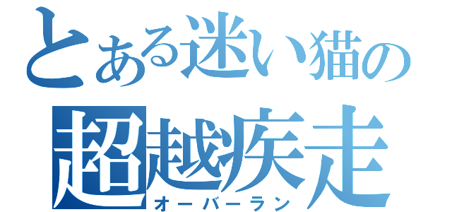 とある迷い猫の超越疾走（オーバーラン）