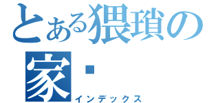 とある猥瑣の家瑋（インデックス）
