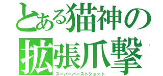 とある猫神の拡張爪撃（スーパーバーストショット）